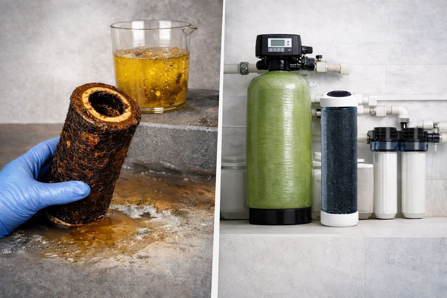 Сравнение угольного фильтра и системы обезжелезивания воды в промышленной водоочистке