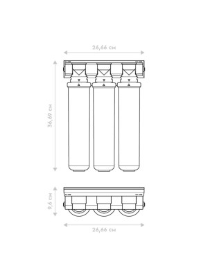 Проточный Питьевой Фильтр Барьер Эксперт Жесткость 4 для очистки воды