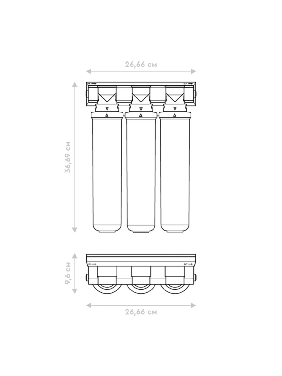 Проточный Питьевой Фильтр Барьер Эксперт Стандарт С Индикатором Ресурса 8 для очистки воды