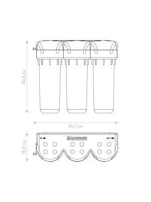 Проточный Питьевой Фильтр Барьер Профи Жесткость (Исп 3. Лайт) 3 для очистки воды