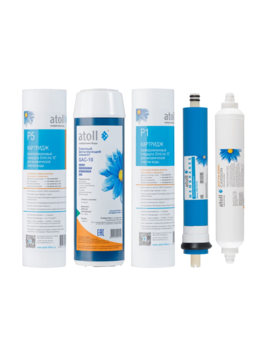 Набор Картриджей Atoll №102 Stda для очистки воды