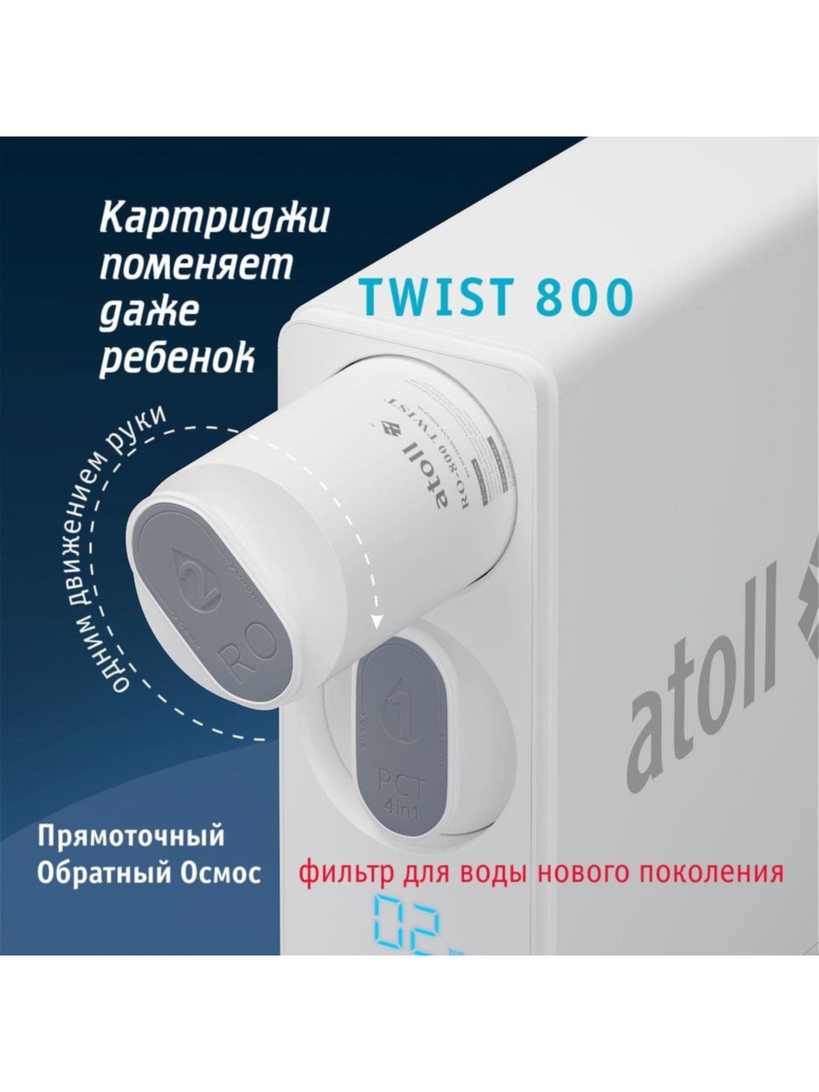Набор Картриджей Для Atoll Twist 800 5 для очистки воды