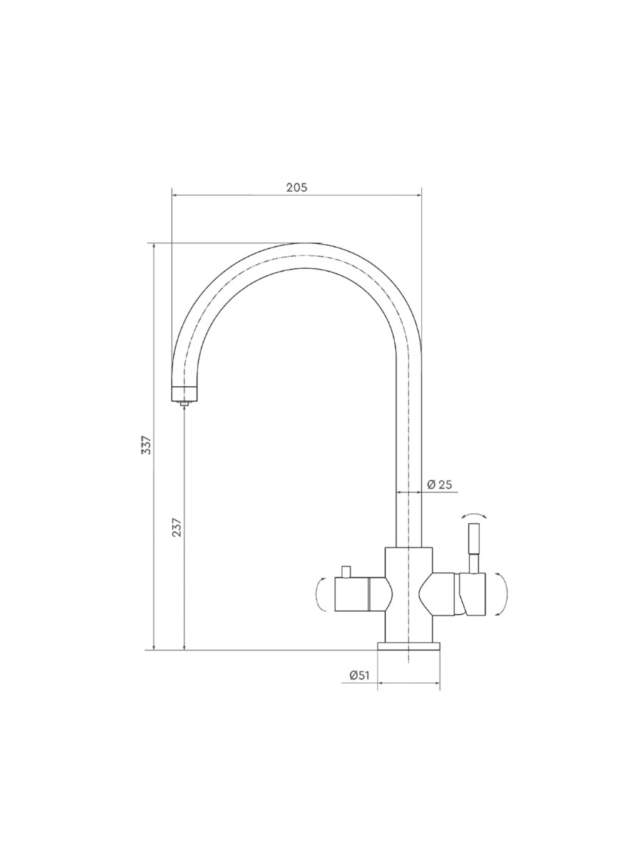 Смеситель Барьер Safe-02Sn С Подключением К Фильтру 4 для очистки воды
