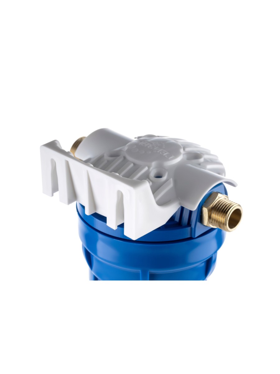 Корпус Гейзер 10Sl С Металлическими Ниппелями 12 -34  (Прозрачная Колба) 5 для очистки воды