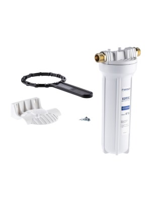 Корпус Гейзер 10Sl С Металлическими Ниппелями 34  (Белая Колба) 1 для очистки воды