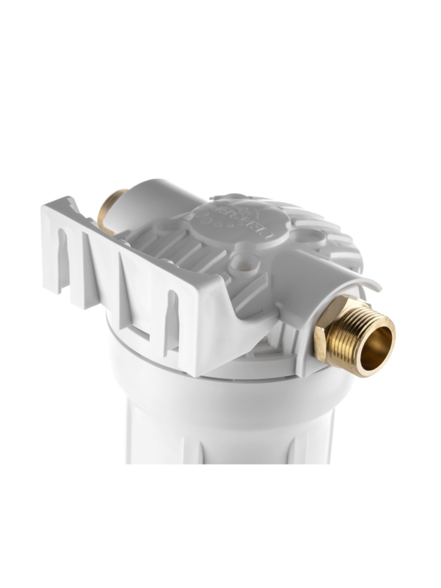 Корпус Гейзер 10Sl С Металлическими Ниппелями 34  (Белая Колба) 4 для очистки воды