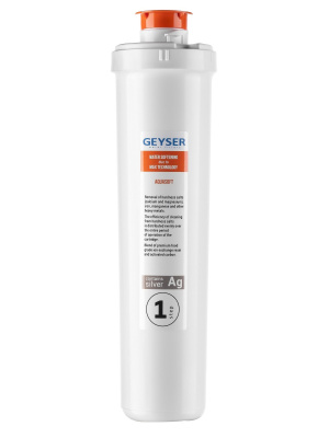 Гейзер Аквасофт Смарт — это ионообменный картридж нового поколения, предназначенный для глубокой очистки воды от вредных примесей и смягчения её структуры.