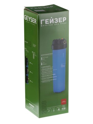 Корпус Гейзер Bb20 С Металлическими Ниппелями 1 6 для очистки воды