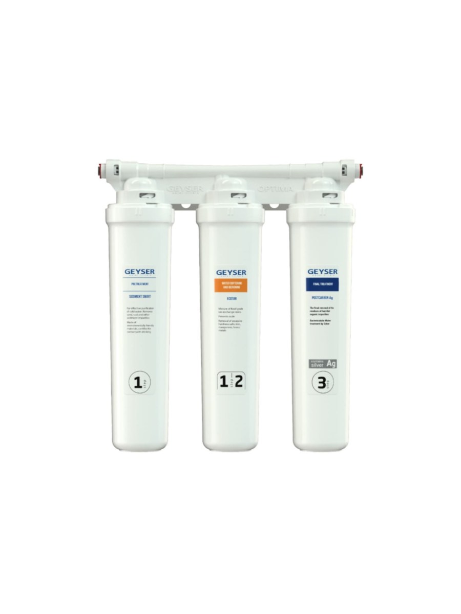 Проточный Питьевой Фильтр Гейзер Оптима Старт (Без Крана) для очистки воды