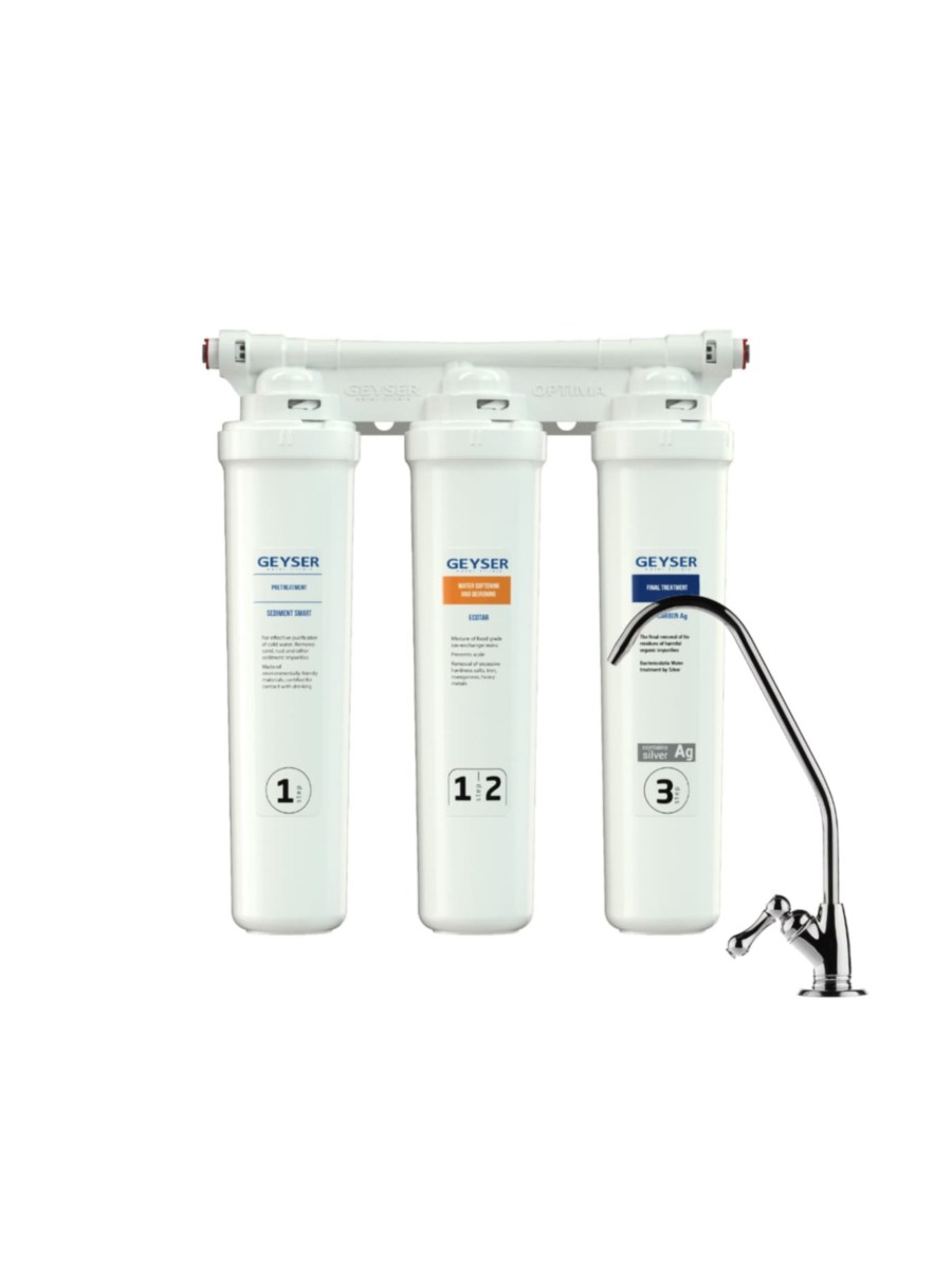 Проточный Питьевой Фильтр Гейзер Оптима Старт для очистки воды