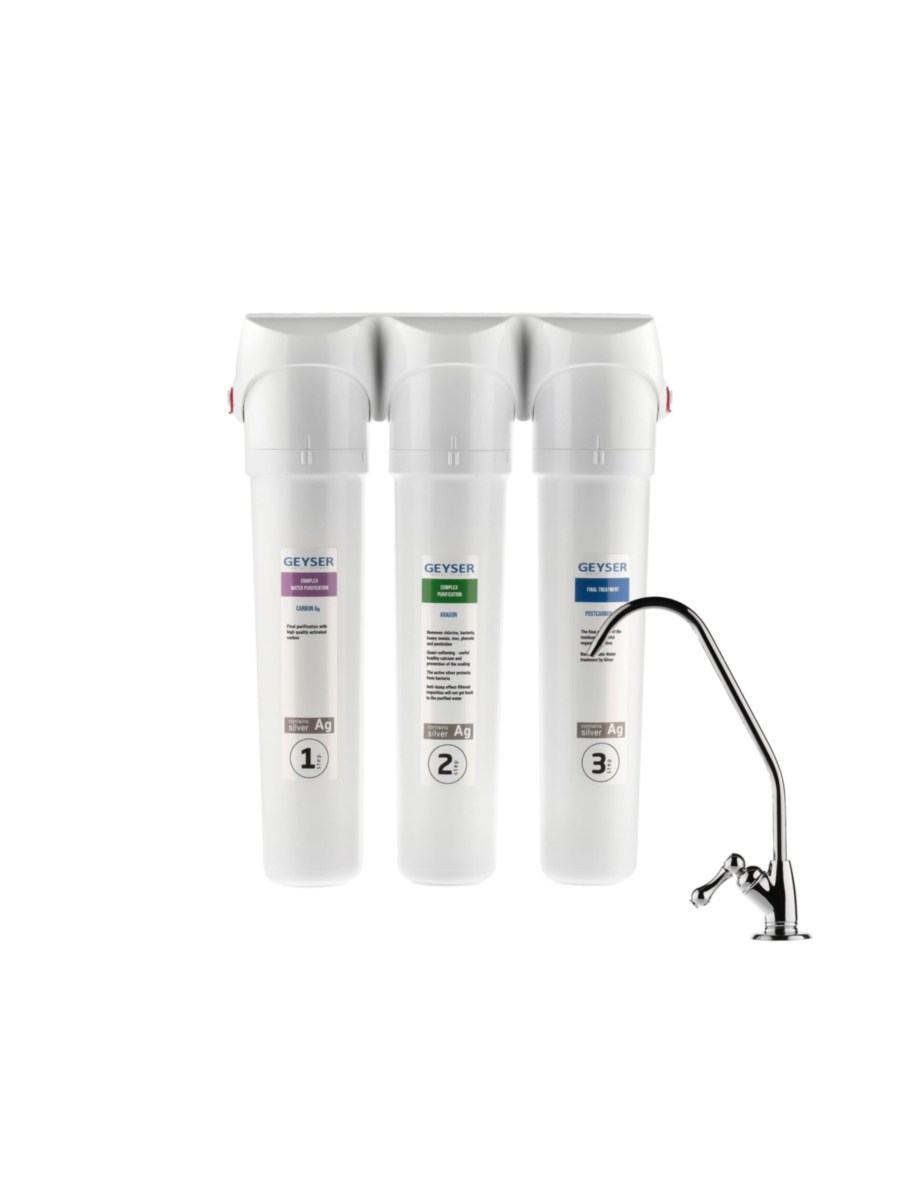 Проточный Питьевой Фильтр Гейзер Смарт Универсальный для очистки воды