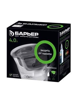 Фильтр-Кувшин Барьер Чемпион Зелёного Цвета 3 для очистки воды