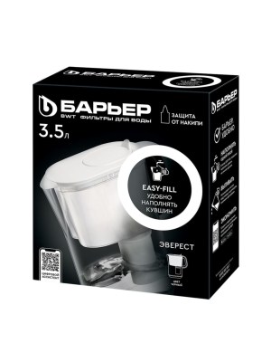 Фильтр-Кувшин Барьер Эверест Чёрного Цвета 3 для очистки воды