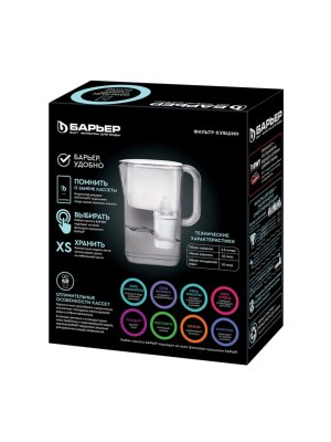 Фильтр-Кувшин Барьер Токио Белого Цвета 4 для очистки воды