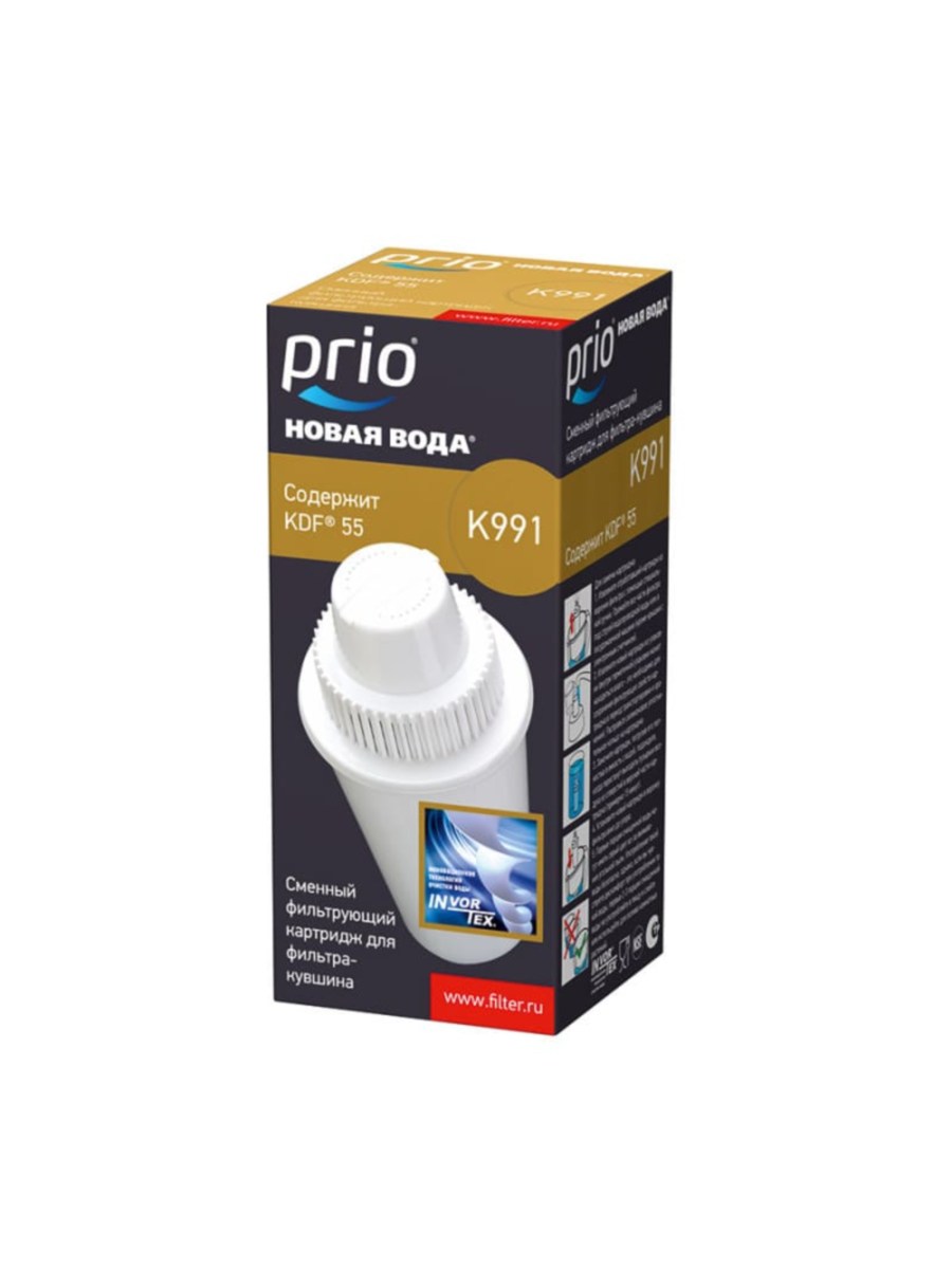 Сменный Картридж K991 Для Фильтра-Кувшина Prio Новая Вода 1 для очистки воды