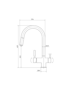 Смеситель Барьер Safe Flex-01Аrss С Подключением К Фильтру 4 для очистки воды