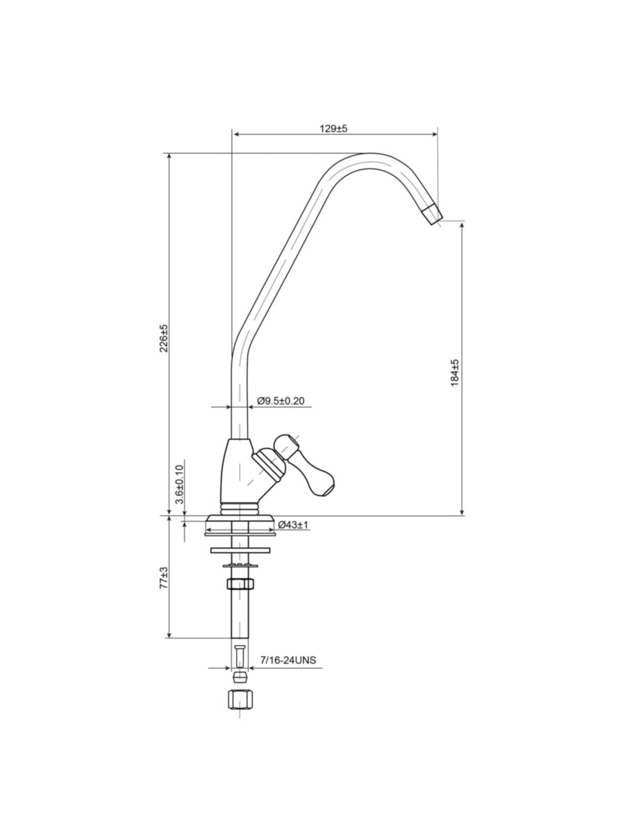 Кран Гейзер №3 Для Фильтра Под Мойкой 4 для очистки воды