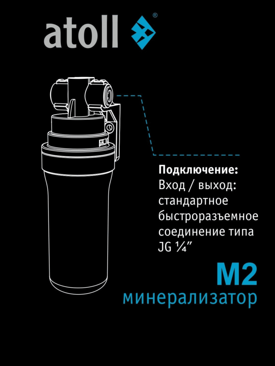 Минерализатор Atoll M2 Для Систем Обратного Осмоса 5 для очистки воды