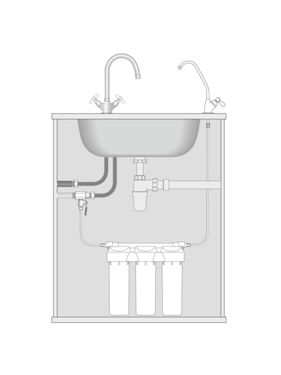Проточный Питьевой Фильтр Prio Новая Вода Praktic Eu310 5 для очистки воды