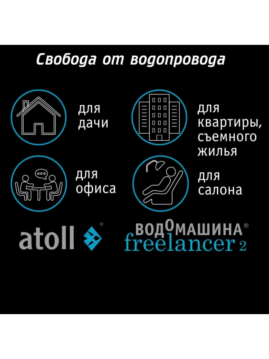 Автономный Фильтр Для Воды Atoll Freelancer 2 White С Обратным Осмосом И Нагревом 11 для очистки воды