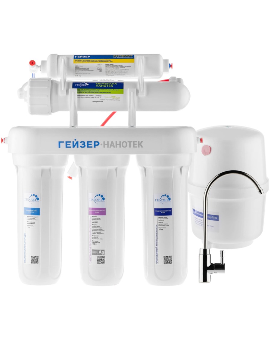 Фильтр Для Воды Гейзер-Нанотек С Нанофильтрационной Мембраной для очистки воды